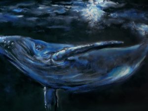 la Majestueuse - portrait Baleine bleue